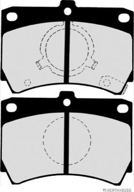 Herth+Buss Jakoparts J3603026 - Kit pastiglie freno, Freno a disco autozon.pro
