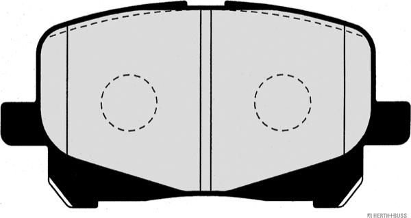 Herth+Buss Jakoparts J3602090 - Kit pastiglie freno, Freno a disco autozon.pro