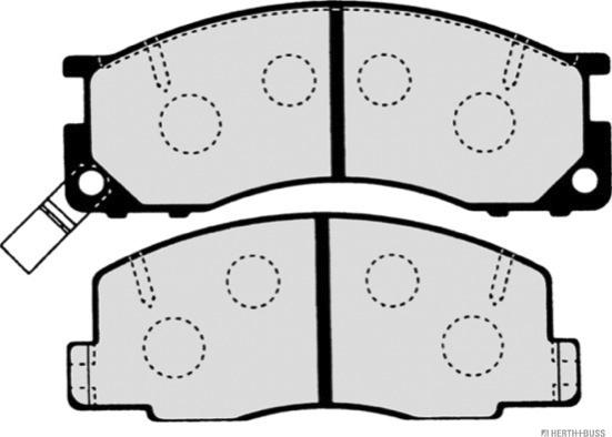 Herth+Buss Jakoparts J3602050 - Kit pastiglie freno, Freno a disco autozon.pro