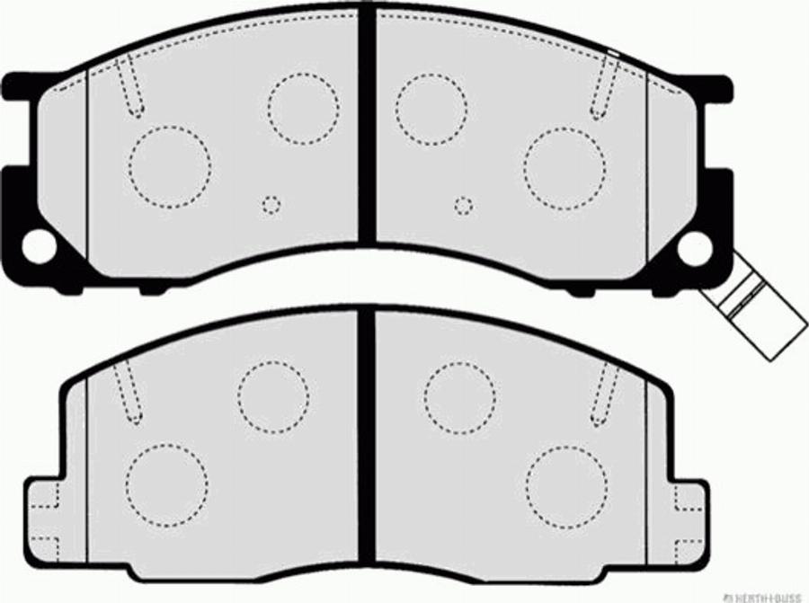 Herth+Buss Jakoparts J3602130 - Kit pastiglie freno, Freno a disco autozon.pro