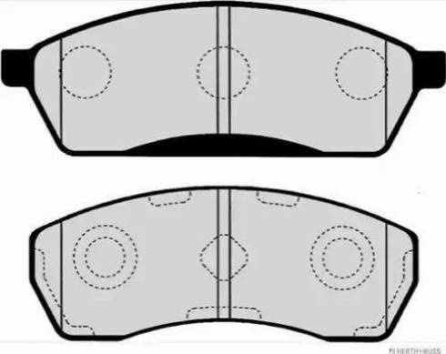 Herth+Buss Jakoparts J3607011 - Kit pastiglie freno, Freno a disco autozon.pro