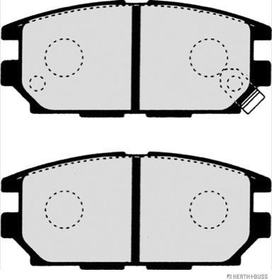 Herth+Buss Jakoparts J3615007 - Kit pastiglie freno, Freno a disco autozon.pro