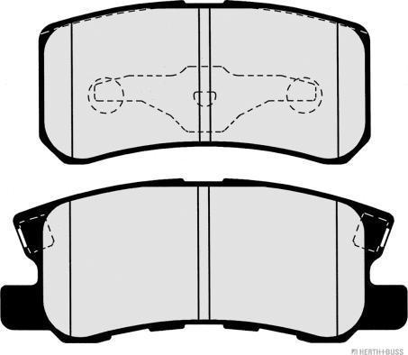 Herth+Buss Jakoparts J3615010 - Kit pastiglie freno, Freno a disco autozon.pro