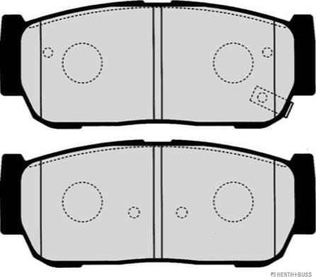 Herth+Buss Jakoparts J3610403 - Kit pastiglie freno, Freno a disco autozon.pro