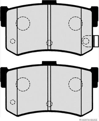 Herth+Buss Jakoparts J3610502 - Kit pastiglie freno, Freno a disco autozon.pro