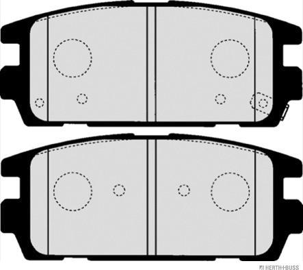 Herth+Buss Jakoparts J3610511 - Kit pastiglie freno, Freno a disco autozon.pro