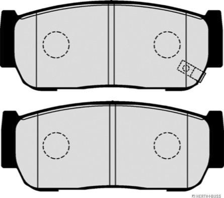 Herth+Buss Jakoparts J3610517 - Kit pastiglie freno, Freno a disco autozon.pro