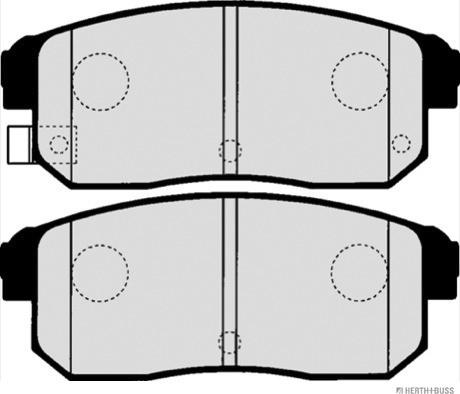 Herth+Buss Jakoparts J3613018 - Kit pastiglie freno, Freno a disco autozon.pro