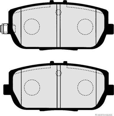 Herth+Buss Jakoparts J3613020 - Kit pastiglie freno, Freno a disco autozon.pro