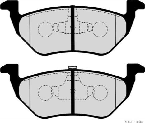 Herth+Buss Jakoparts J3613023 - Kit pastiglie freno, Freno a disco autozon.pro
