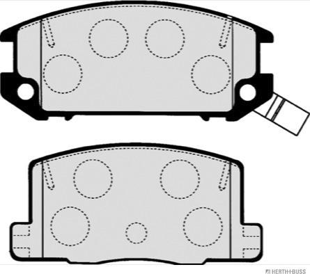 Herth+Buss Jakoparts J3612009 - Kit pastiglie freno, Freno a disco autozon.pro