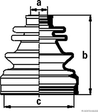 Herth+Buss Jakoparts J2869000 - Cuffia, Semiasse autozon.pro
