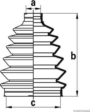 Herth+Buss Jakoparts J2864028 - Cuffia, Semiasse autozon.pro