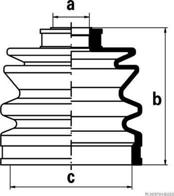 Herth+Buss Jakoparts J2865001 - Cuffia, Semiasse autozon.pro