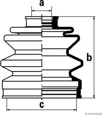 Herth+Buss Jakoparts J2865003 - Cuffia, Semiasse autozon.pro