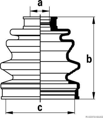 Herth+Buss Jakoparts J2865002 - Cuffia, Semiasse autozon.pro