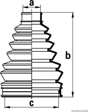 Herth+Buss Jakoparts J2865010 - Cuffia, Semiasse autozon.pro