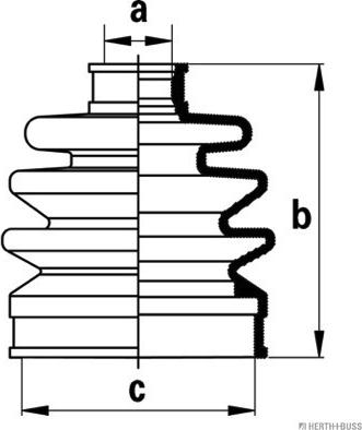 Herth+Buss Jakoparts J2866000 - Cuffia, Semiasse autozon.pro