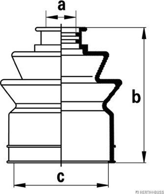 Herth+Buss Jakoparts J2866001 - Cuffia, Semiasse autozon.pro