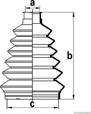 Herth+Buss Jakoparts J2860905 - Cuffia, Semiasse autozon.pro