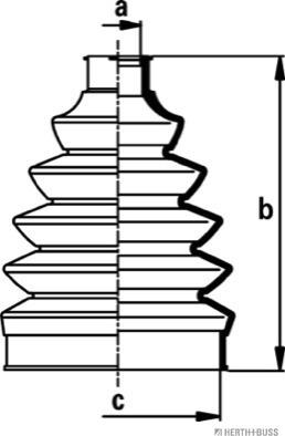 Herth+Buss Jakoparts J2860908 - Cuffia, Semiasse autozon.pro