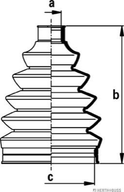 Herth+Buss Jakoparts J2860907 - Cuffia, Semiasse autozon.pro