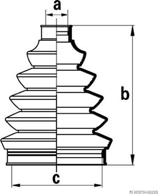 Herth+Buss Jakoparts J2860306 - Cuffia, Semiasse autozon.pro
