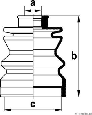 Herth+Buss Jakoparts J2868000 - Cuffia, Semiasse autozon.pro