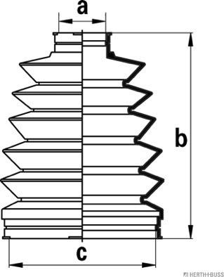 Herth+Buss Jakoparts J2863011 - Cuffia, Semiasse autozon.pro
