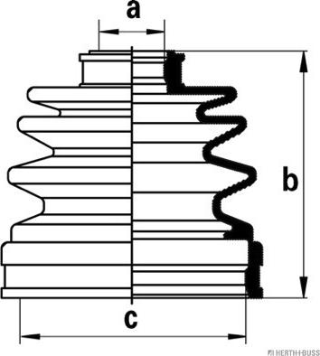 Herth+Buss Jakoparts J2862003 - Cuffia, Semiasse autozon.pro
