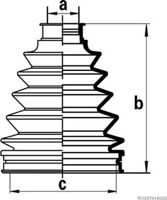 Herth+Buss Jakoparts J2862011 - Cuffia, Semiasse autozon.pro