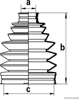 Herth+Buss Jakoparts J2862025 - Cuffia, Semiasse autozon.pro