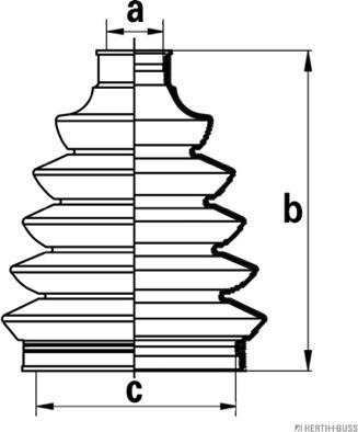 Herth+Buss Jakoparts J2862021 - Cuffia, Semiasse autozon.pro