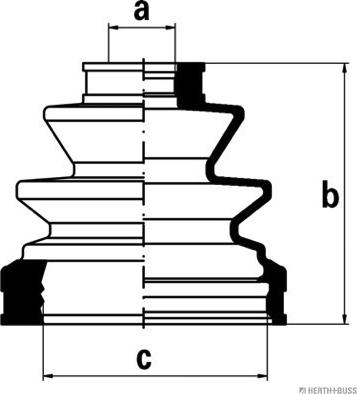 Herth+Buss Jakoparts J2862027 - Cuffia, Semiasse autozon.pro