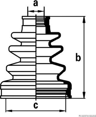 Herth+Buss Jakoparts J2884015 - Cuffia, Semiasse autozon.pro