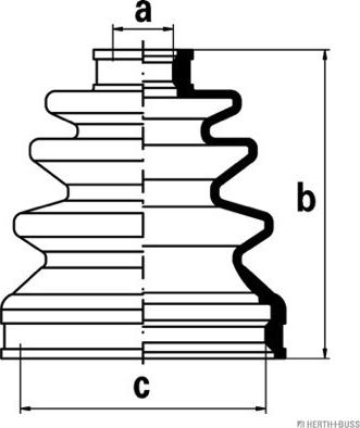 Herth+Buss Jakoparts J2884016 - Cuffia, Semiasse autozon.pro