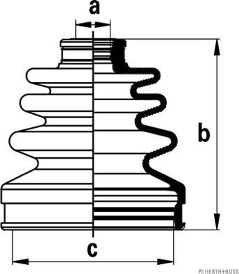 Herth+Buss Jakoparts J2885011 - Cuffia, Semiasse autozon.pro