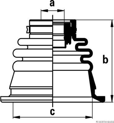 Herth+Buss Jakoparts J2885013 - Cuffia, Semiasse autozon.pro