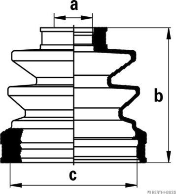 Herth+Buss Jakoparts J2885012 - Cuffia, Semiasse autozon.pro