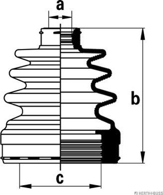 Herth+Buss Jakoparts J2880903 - Cuffia, Semiasse autozon.pro