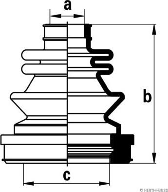 Herth+Buss Jakoparts J2880902 - Cuffia, Semiasse autozon.pro