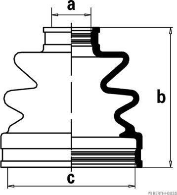 Herth+Buss Jakoparts J2880503 - Cuffia, Semiasse autozon.pro