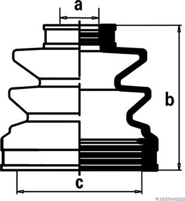 Herth+Buss Jakoparts J2880502 - Cuffia, Semiasse autozon.pro