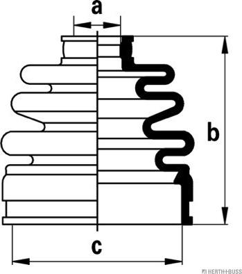 Herth+Buss Jakoparts J2880303 - Cuffia, Semiasse autozon.pro