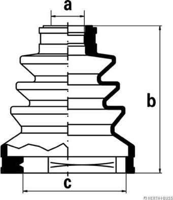Herth+Buss Jakoparts J2881000 - Cuffia, Semiasse autozon.pro