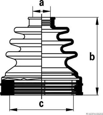 Herth+Buss Jakoparts J2881031 - Cuffia, Semiasse autozon.pro