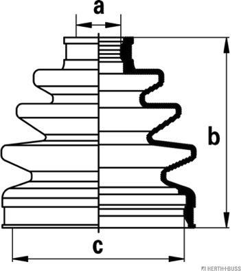 Herth+Buss Jakoparts J2881029 - Cuffia, Semiasse autozon.pro