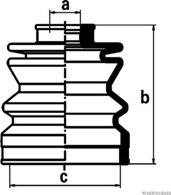 Herth+Buss Jakoparts J2888000 - Cuffia, Semiasse autozon.pro