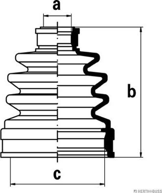 Herth+Buss Jakoparts J2888002 - Cuffia, Semiasse autozon.pro