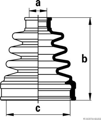 Herth+Buss Jakoparts J2888013 - Cuffia, Semiasse autozon.pro